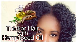 How To Get Thicker Hair With Hemp Seed Oil |Type 4  Fine Natural Hair | Simply Subrena