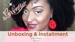 Hergivenhair | Kinky Textured Clip-In Hair Extensions In 14" & 16 | Unboxing & Installment