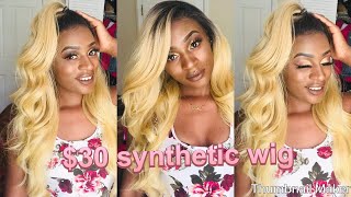 Aliexpress $30 Synthetic Wig Review || Freedom Official || Olivia Tati