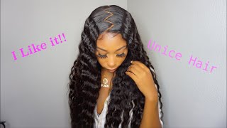 Attempting A Zigzag Part On My Wig | Ft  Unice Hair