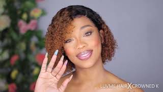 Ombre Kinky Curly, Her Natural Hair Or A Wig? Must See! Luvmehair