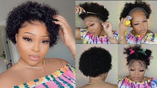  I Tried To Melt A $80 Wig This Is What Happened | Pixi Cut Curly Bob Lace Wig | No Work Needed