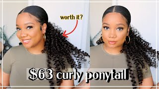 $63 Curly Ponytail  Must See | Is It Worth Your Coin?