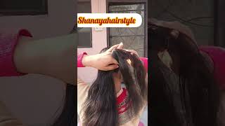 Very Easy And Beautifull Rose Ponytail Hairstyles ||#Selfmade #Easyhairstyle #Ytshortfeed