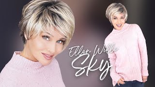 Ellen Wille Sky Wig Review | New Color! |  Bisquit Blonde Rooted! | Why I Was Shocked!