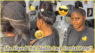 Tutorial To Do Double Lace Frontal Pony On Bald Head~ Hair Extensions #Elfinhair, 100% Human Hair