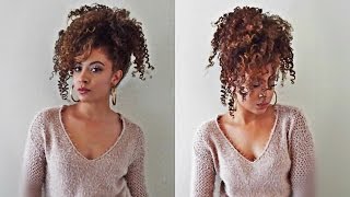 Easy Ponytail For Curly Hair The "Pineapple"