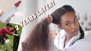 Overnight Rice Water Spray For Fast Hair Growth! 2 Years Of Using Rice Water On Natural Hair!