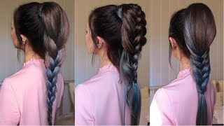 How To Style A Ponytail | 3 Braids | Stella