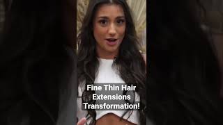 Fine Thin Hair Extensions Transformation!
