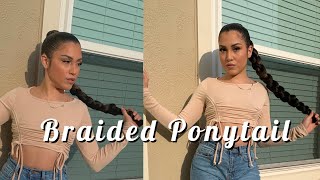 Jumbo Braid Ponytail With Braiding Hair | Easy To Do | How To