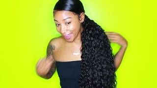 New Shake-N-Go Curly Faux Pro Ponytail| Ft. Elevatestyles