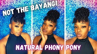 Natural Curly Bun & Bangs | Outre Timeless Pineapple Ponytail - Hottie