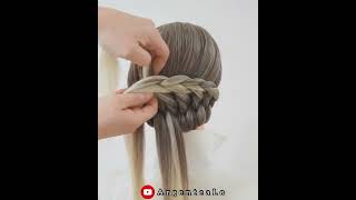 Beautiful Braid Bun  Hairstyle For Wedding And Party | Braids For My Hair #Shorts