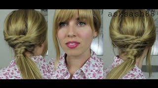 Unique Twisted Ponytail - Easy Hairstyles For Long Hair And Medium Hair