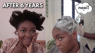 Relaxing My 4C Natural Hair After 6 Years | Natural To Relaxed