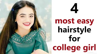 4 Most Easy & New Hairstyle For College Girls - Hairs Style For Teenagers