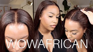Ready To Wear! | Reddish Brown Silky Straight 6In Fitted Hd Lace Wig| Ft. Wowafrican + Coupon Code