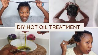 Diy Hot Oil Treatment For Dry &Frizzy ,Damaged Natural Hair|Extreme Growth After One Use