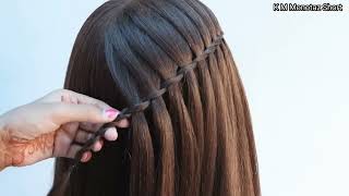 Very Easy & Quick Waterfall Hairstyle For Openhair Very Easy & Quick Hairstyle For Openhair 2022