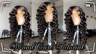 *Detailed* Wand Curl Tutorial | Side Part Wig | Straight Hair #Wig #Wandcurls #Hdlace #Hairtutorial