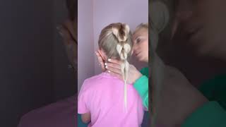 Easy Ponytail Hairstyle For School  | Audrey And Victoria #Hairtutorial #Hair #Hairstyle