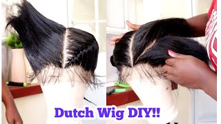 Dutch Braided Wig Diy Braided Wig.Full Lace Wig With Baby Hair Wig Install Ft Sharonwanizwigs