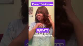 Luvme  Hair Review Update!! Unique Layered Chocolate Brown Body Wave Lace Wig With Bangs. 14 Inches