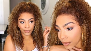 Must Have! Perfect Spring Honey Highlight Color Lace Frontal Wig For Beginners |Nadula Hair