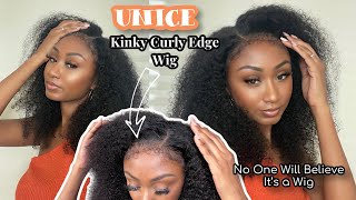 Pre-Curled Baby Hair Edges? | Unice Curly Edges Curly Wig | 24"