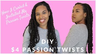 Diy $4 Passion Twists With Straight Kanekalon Braiding Hair | Natural Hair Protective Style
