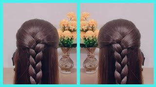 Cute Hairstyle For Everyday // Ponytail Hairstyle For School Girls #Simple #Hairstyle #Ponytail