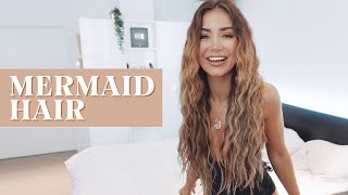 How To Get Mermaid Hair Waves | Pia Muehlenbeck Beach Hair Tutorial