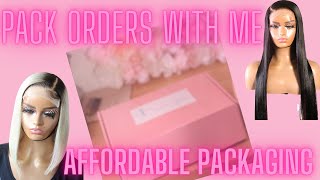 How I Package My Wig Orders| Affordable Packaging| I Hair You 2023
