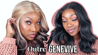  Best Reverse Ombre Synthetic Wig !! Outre Sleeklay Part Genevive Wig Rom Irish Coffee Lace Front