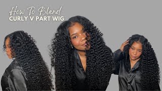 How To Blend Leave Out With Curly V Part Wig Start To Finish Detailed Tutorial Ft. Alipearl Hair