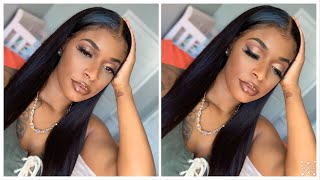The Best Silky Straight Lace Front Wig | Affordable Human Hair Wig | 24 Inches | Donmily Hair