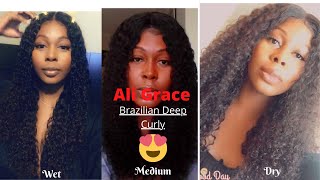 Ali Grace Brazilian Deep Curly Wig-Aliexpress (Hair Review)