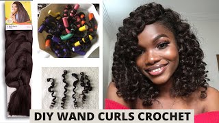 How To Wand Curls Crochet Using $2.80 Xpression Kanekalon Hair And Flexi Rods