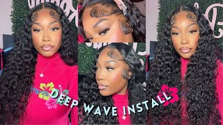 *Thick* Water Wave Hd Lace Wig Install + Dramatic Baby Hair    Ft Yolissa Hair