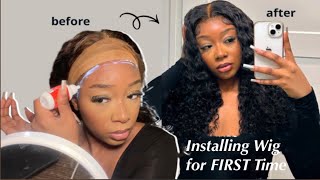Attempting To Install A Wig For The First Time | Alipearl Hair