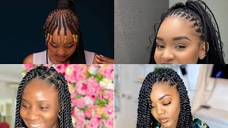 40+ Latest Braided Hairstyles For Beautiful Woman #2022 / New Trending Box & Cornrow Hairstyles