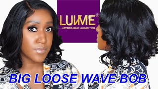 Undetectable Glueless Big Loose Wave Bob 4X4 Lace Closure Wig - @Luvmehair