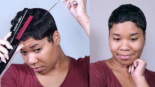 Curling My Pixie Cut! Part 2 Of Maintaining A Pixie At Home!