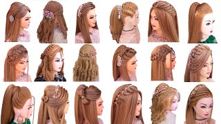 18 Mind Blowing Open Hairstyle For Wedding L Bridal Hairstyles Kashees L Engagement Look For Lehenga