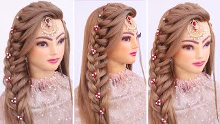 Wedding Hairstyles For Long Hair L Bridal Hairstyles Kashee'S L Reception Look L Walima Hairsty