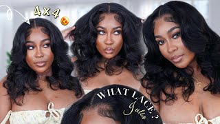  Melted Lace | Easiest 4X4 Closure Wig Ever! | Must Have For Wig Beginners! | Ft. Julia Hair