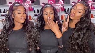 Best Melt Hd Lace Friendly Half-Up + Free Part Frontal Wig Install Ft Arabella Hair