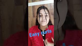 Easy And Simple Hair Curls #Shorts #Hairstyle #Ytshorts #Youtubeshorts #Tiktok