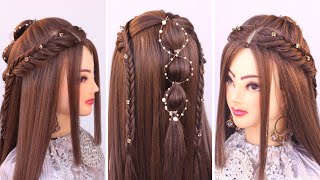 2 Easy Open Hairstyle For Wedding L Reception Look L Front Variation L Wedding Hairstyles Kashee